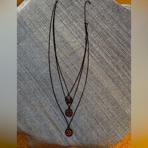 Boho layered necklace•Buddha•Lotus flower•Om